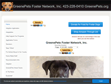 Tablet Screenshot of greenepets.org